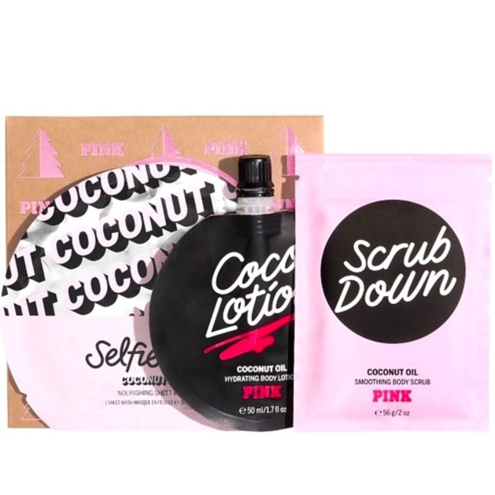 Victoria's Secret PINK Charcoal Skin To-Go-Pack Christmas 2018